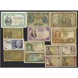 Banco de Espana. 1940-48 Issues.