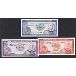 Government of Tonga, 1980-1981 Issue, Trio of Notes