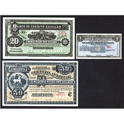 Banco de Credito Auxiliar. 1887 Issue.