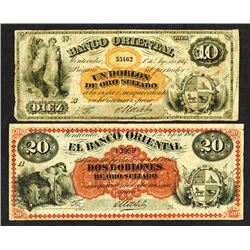 Banco Oriental. 1867 Issue.