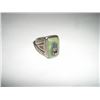Image 1 : EXTREMELY RARE VINTAGE HANDMADE NATIVE AMERICAN STERLING SILVER RING *HEAVY* WITH A BEAUTIFUL SOLID