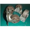 Image 2 : Lot of 4 Casters, 2 Permanent, 2 Rotating