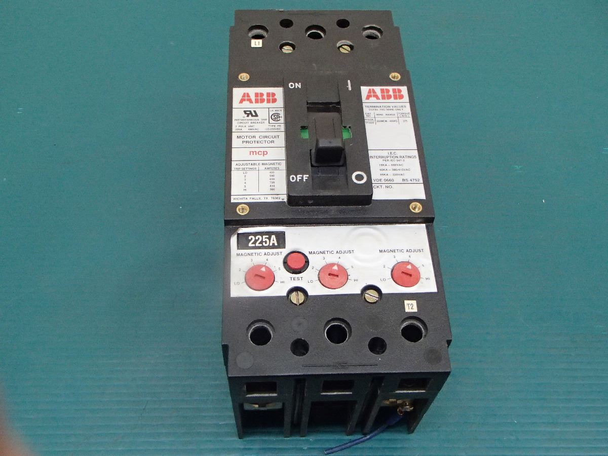 Instantaneous Trip ABB 250A Instantaneous Trip Circuit Breaker