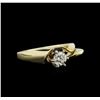 Image 1 : 0.50ct Diamond Solitaire Ring - 14KT Yellow Gold