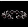 Image 3 : 14KT White Gold 20.28ctw Ruby and Diamond Bracelet