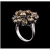 Image 4 : 9.16ctw Fancy Brown Diamond Ring - 18KT White Gold