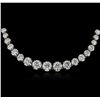 18KT White Gold 11.66ctw Diamond Necklace