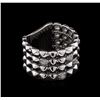 Image 1 : 0.24ctw Diamond Ring - 14KT White Gold