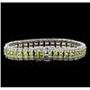 Image 2 : Crayola 12.16ctw Peridot Bracelet - .925 Silver