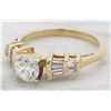 Image 2 : 1.14ctw Diamond Ring - 14KT Yellow Gold