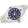 Image 1 : Rolex Stainless Steel Diamond and Sapphire DateJust Ladies Watch