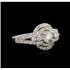 Image 1 : 14KT White Gold 1.16ctw Diamond Ring