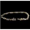 Image 3 : 14KT Two-Tone Gold 0.59ctw Diamond Bracelet