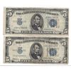 1934 $5 Silver Certificate Currency Lot of 2