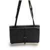 Image 2 : Prada BR5077 Women's Black and Cream Calf Leather Flag Shoulder Bag