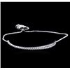Image 1 : 0.75ctw Diamond Bracelet - 14KT White Gold