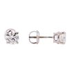 Image 2 : 1.03ctw Diamond Stud Earrings - 14KT White Gold