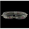 Image 2 : 0.60ctw Ruby and Diamond Bracelet - 14KT White Gold