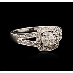 18KT White Gold 0.82ctw Diamond Ring