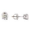 Image 2 : 1.00ctw Diamond Stud Earrings - 14KT White Gold