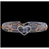 Image 1 : 0.86ctw Diamond Bracelet - 14KT Two-Tone Gold