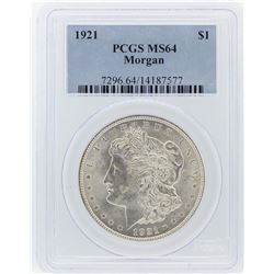 1921 PCGS MS64 Morgan Silver Dollar