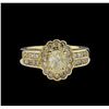Image 2 : 14KT Yellow Gold 1.23ctw Diamond Ring