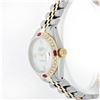 Image 3 : Rolex 14KT Two-Tone Baguette Diamond And Ruby DateJust Ladies Watch