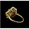 Image 3 : 2.79ctw Ruby and Diamond Ring - 18KT Yellow Gold