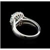 Image 3 : 2.8ct Aquamarine and Diamond Ring - 14KT White Gold