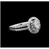 Image 2 : 3.80ctw Diamond Ring - 18KT White Gold