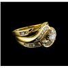 Image 1 : 1.25ctw Diamond Wedding Ring Set - 14KT Yellow Gold