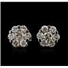 14KT White Gold 1.03ctw Diamond Earrings