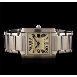 Cartier Stainless Steel Tank Francaise Men's Watch