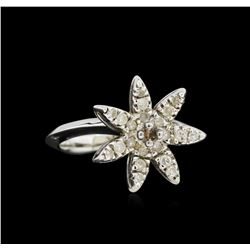 14KT White Gold .42ct Diamond Starfish Ring