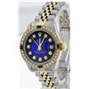 Image 1 : Rolex Two-Tone Sapphire and Diamond DateJust Ladies Watch