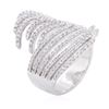 Image 3 : 14KT White Gold 0.68ctw Diamond Ring