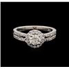 Image 1 : 0.84ctw Diamond Ring - 14KT White Gold