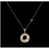 Image 1 : 2.44ctw Diamond Pendant With Chain - 14KT Yellow Gold