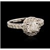 Image 1 : 14KT White Gold 1.62ctw Diamond Ring