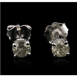 14KT White Gold 0.62ctw Diamond Stud Earrings