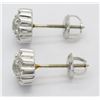 Image 2 : 1.19ctw Diamond Earrings - 14KT White Gold