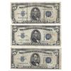 Image 1 : 1934 $5 Silver Certificate Currency Lot of 3