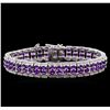 Crayola 12.16ctw Amethyst Bracelet - .925 Silver