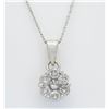 Image 3 : 0.81ctw Diamond Pendant - 14KT White Gold