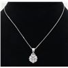 Image 5 : 0.81ctw Diamond Pendant - 14KT White Gold