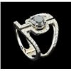 Image 4 : 2.28ctw Black Diamond Ring - 14KT White Gold
