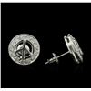 Image 1 : 0.30ctw Diamond Stud Earrings - 14KT White Gold