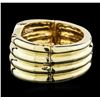 Image 2 : 1.00ctw Diamond Bangle Bracelet - 14KT Two-Tone Gold