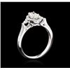 Image 3 : EGL USA Cert 0.75ctw Diamond Ring - 18KT White Gold